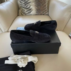 ❌SOLD❌Authentic Chanel Suede Loafers